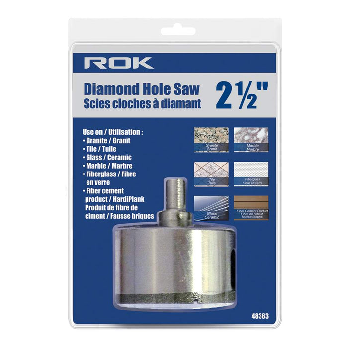 Scie emporte-pièce diamantée 2-1/2"