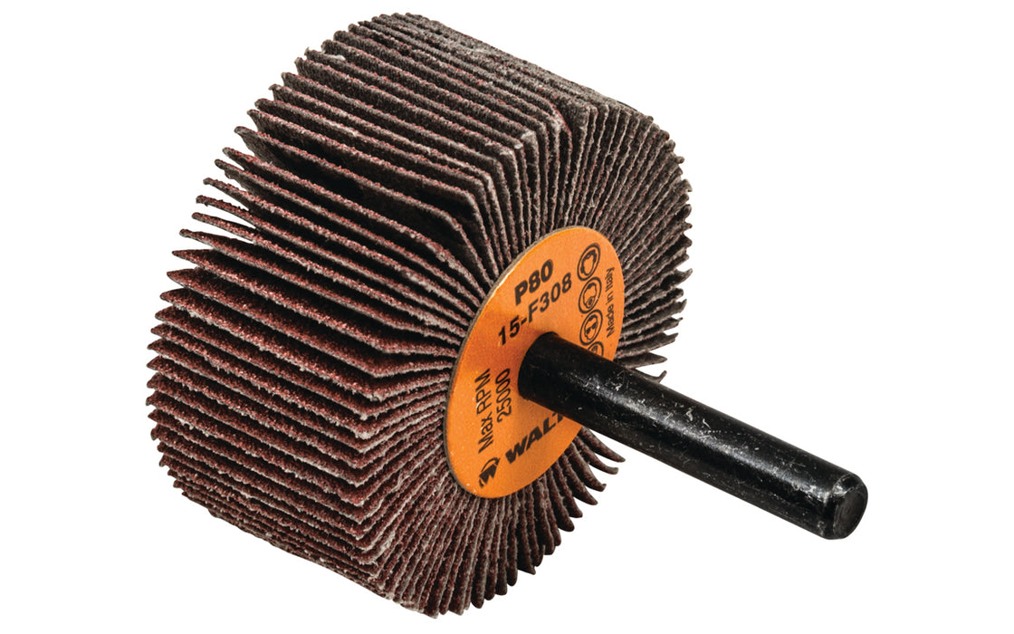 Roue à feuillets COOLCUT™, arbre 1/4" (2"x1"), à grain 80