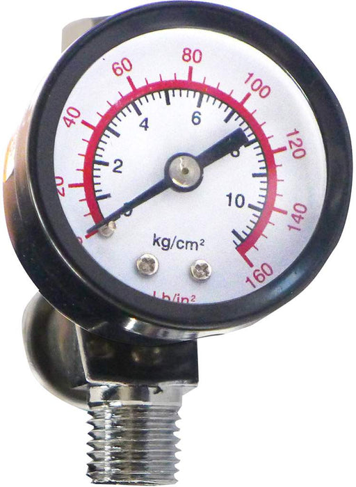 Manomètre de pistolet 1/4"NPT 0-125psi