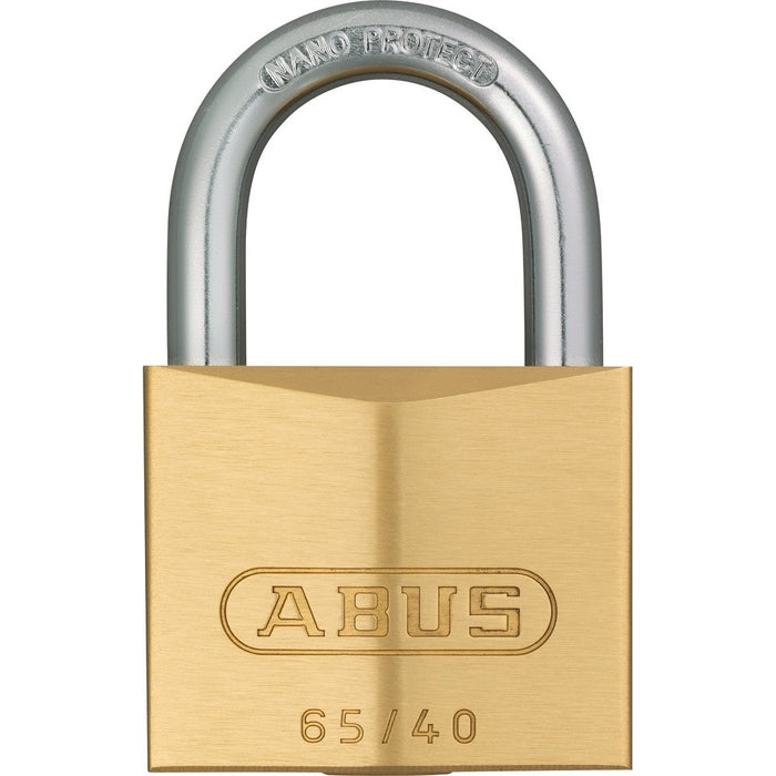 Cadenas à clé en laiton NANO PROTECT 40 mm