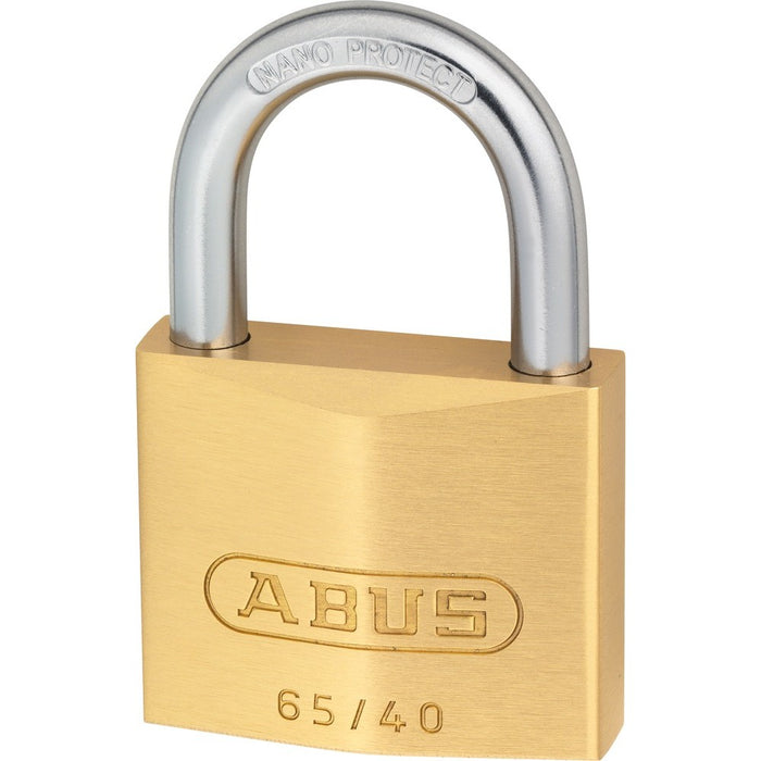 Cadenas à clé en laiton NANO PROTECT 40 mm - clé 406