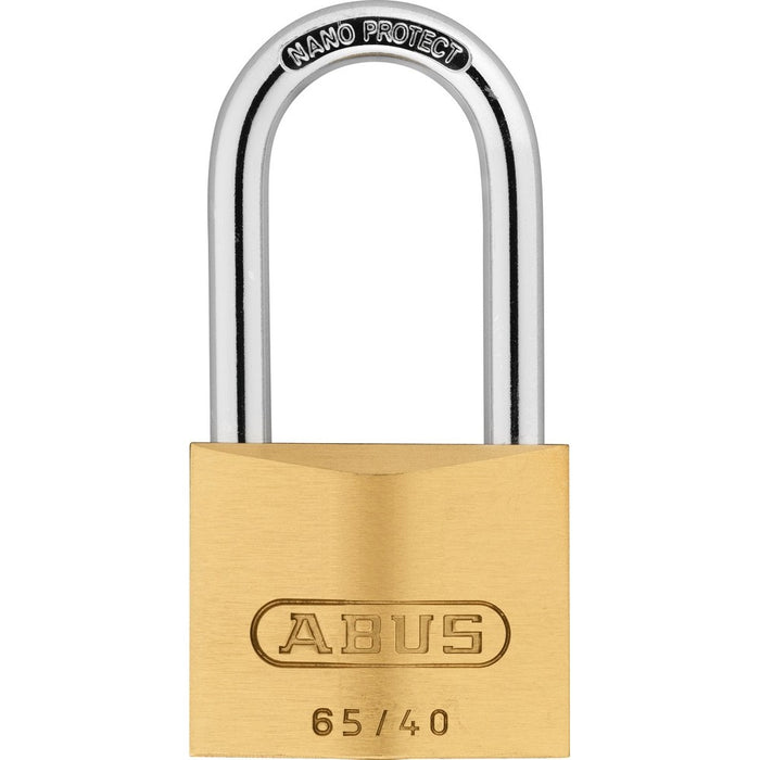 Cadenas en laiton à clés identiques NANO PROTECT à arceau moyen 40mm