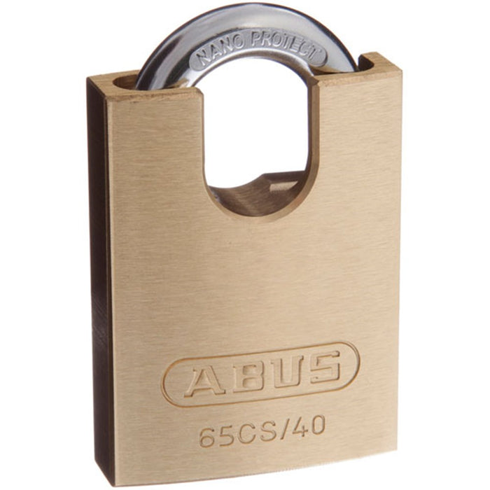 Cadenas à clé en laiton NANO PROTECT à anse cachée
