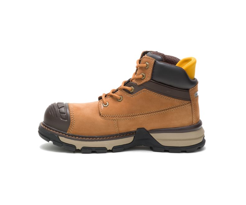Botte de sécurité 6" CAT Excavator - Brun