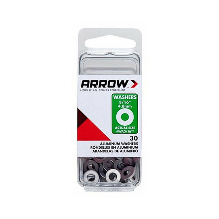 Rondelle plate en aluminium 3/16" - Paquet de 30