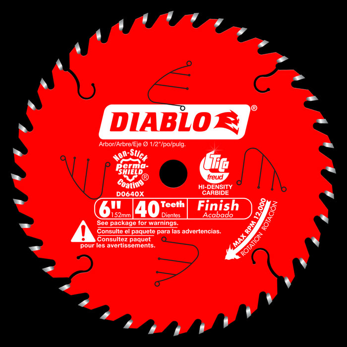Lame au carbure, de finition (6"x40 dents)