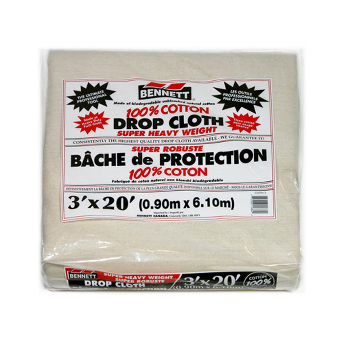 Bâche en coton super robuste - 3' X 20'