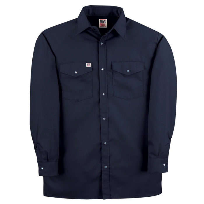 Chemise à manches longues, à boutons-pression