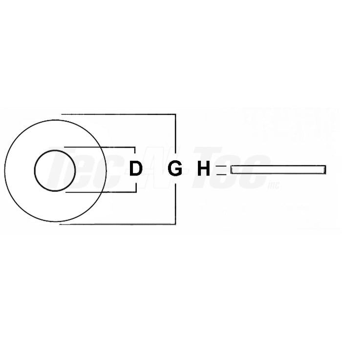Rondelle en aluminium pour pop rivet 1/8" - Paquet de 500