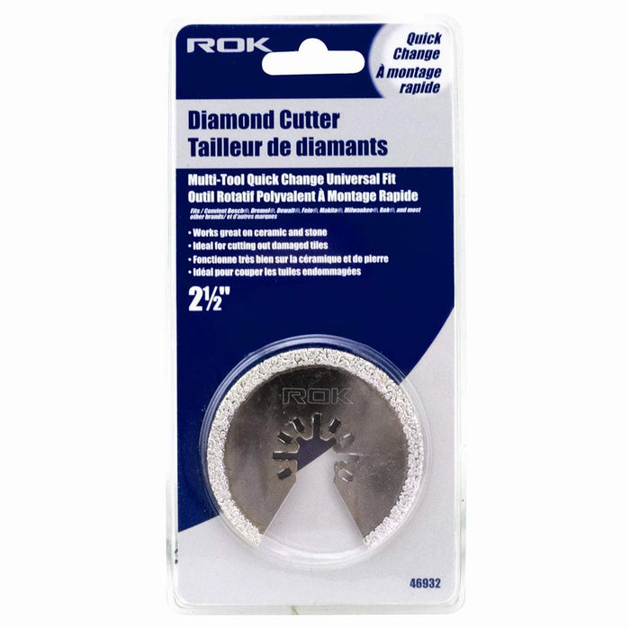 Lame semi-circulaire diamantée 2-1/2"