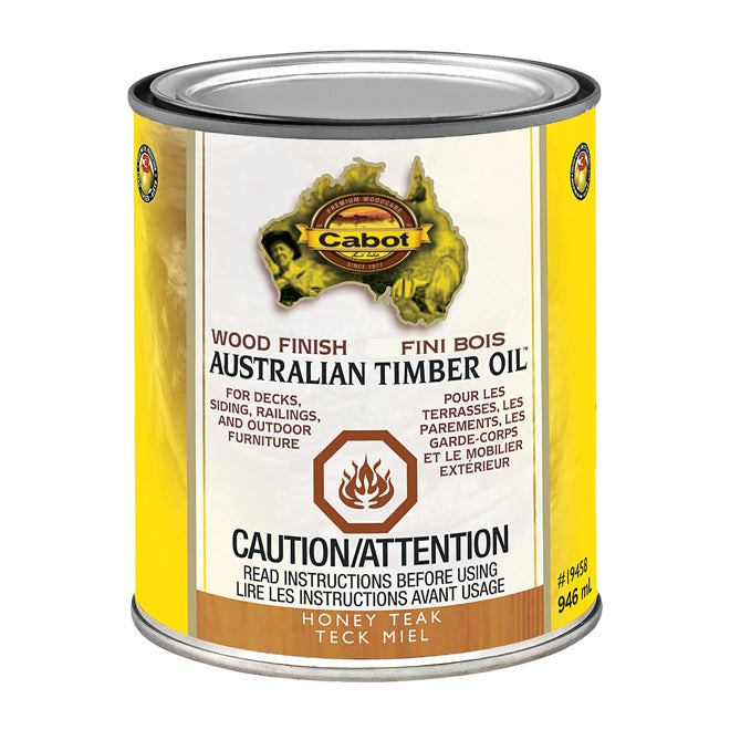 Huile australienne pour le bois -  Teck miel - 946 mL
