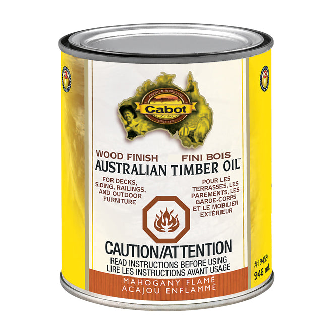 Huile australienne pour le bois -  Acajou enflammé - 946 mL