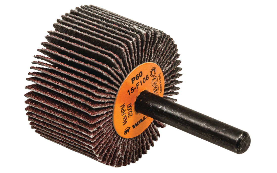 Roue à feuillets COOLCUT™, arbre 1/4" (1-1/2"x1"), à grain 60