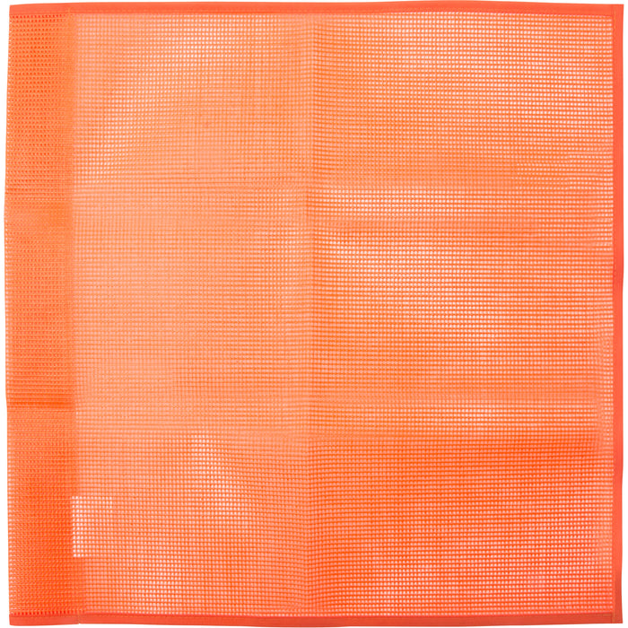 Fanion en maille orange 18"x18"
