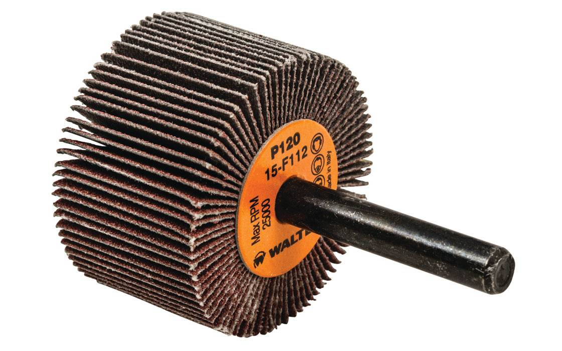 Roue à feuillets COOLCUT™, arbre 1/4" (1-1/2"x1"), à grain 120