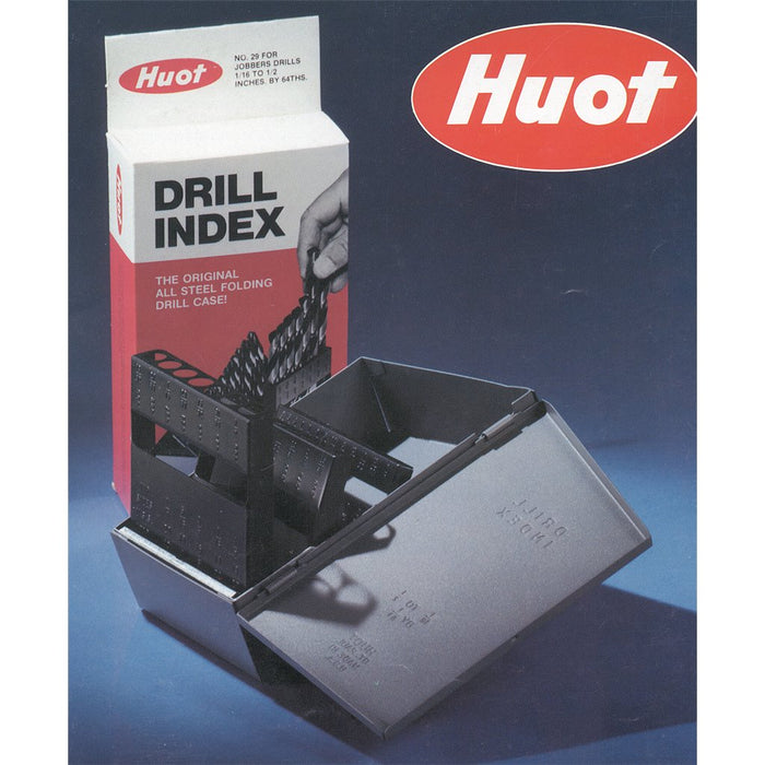 Boîtier à index pour forets HSS 1/16" à 1/2"