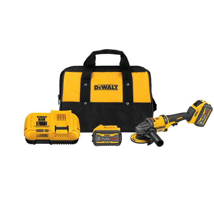 Ens. Rectifieuse angulaire 4.5"-6"  60V MAX*, avec 2 batteries FLEXVOLT®
