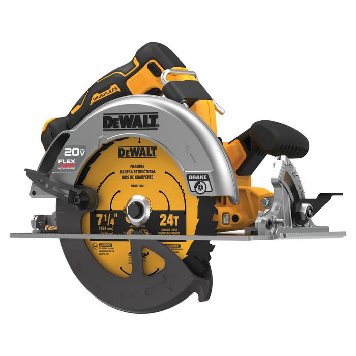 Scie circulaire 7-1/4" 20V MAX* FLEXVOLT® Advantage™ (Outil seulement)