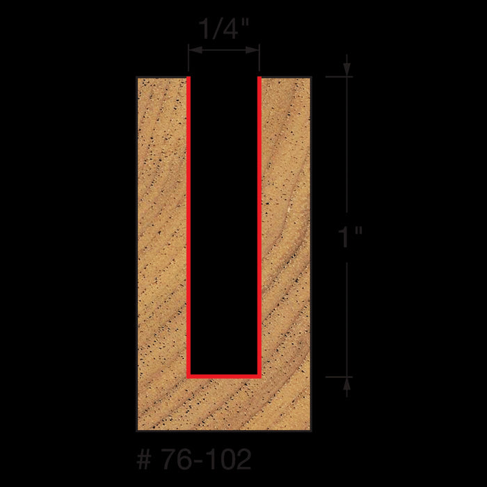 Mèche à spirale basse 1/4" (x1") à tige 1/4"