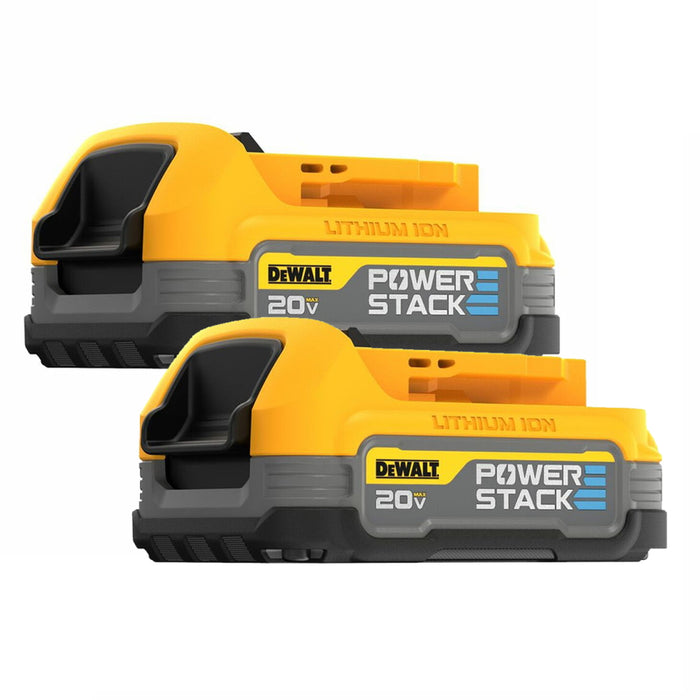 Ens. 2 batteries compactes 20 V MAX* DEWALT POWERSTACK™