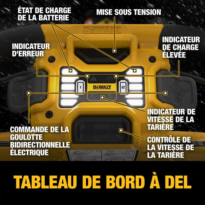 Ens. souffleuse à neige 60V MAX* - Dewalt