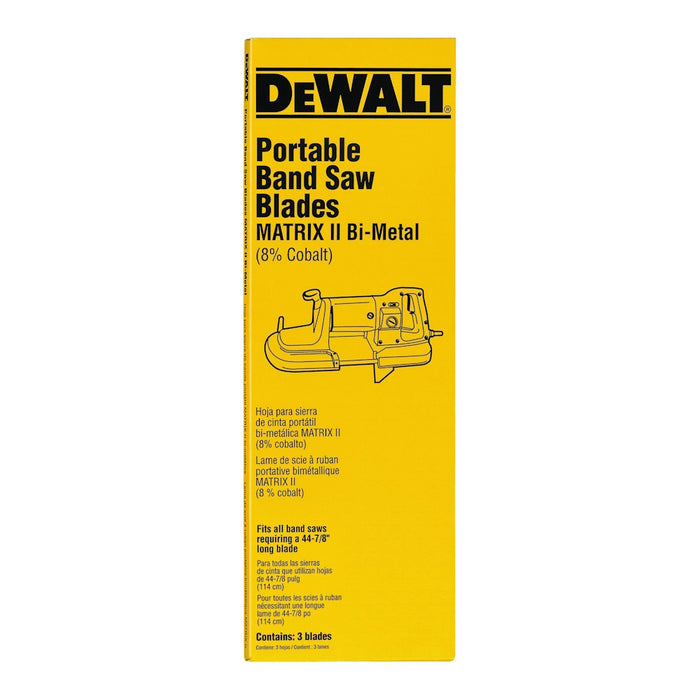 Lame bimétallique pour scie à ruban 44-7/8" X 24 TPI - Paquet de 3