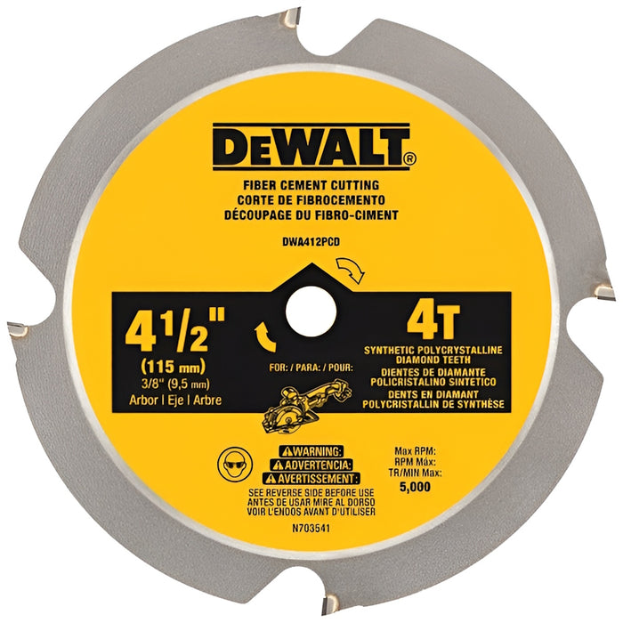 Lame de scie circulaire pour le fibrociment (4-1/2" - 24 dents)