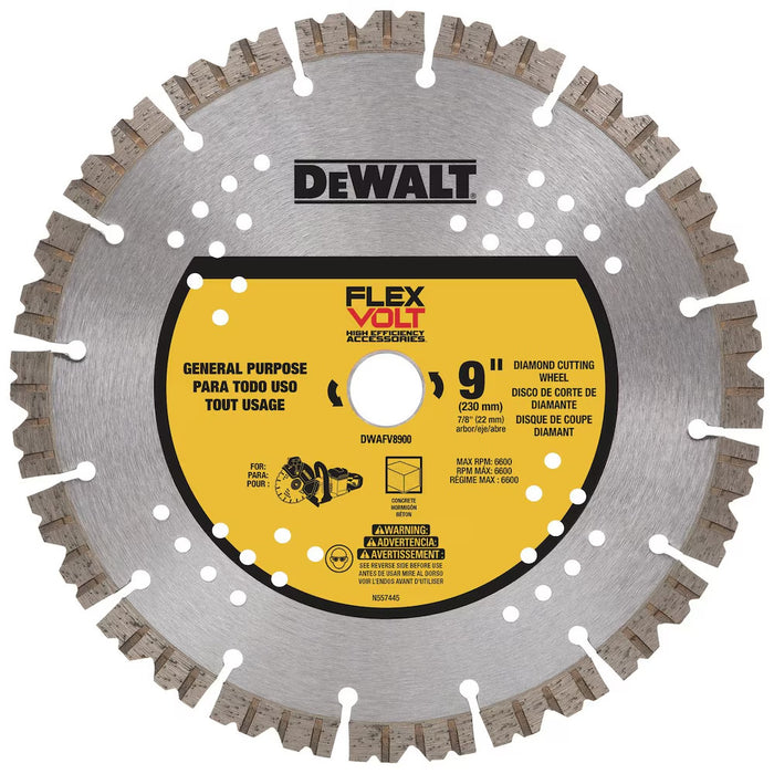 Lame au diamant segmentée 9" FLEXVOLT