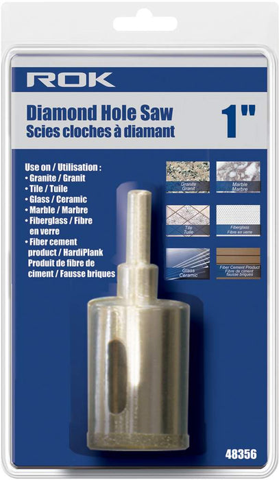 Scie emporte-pièce diamantée 1"