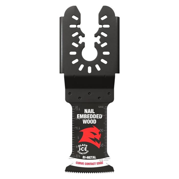 Lame d'outil oscillant pour bois avec clous 1-1/4"