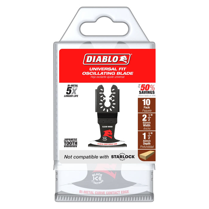 Lame bimétallique pour coupe de bois 2-1/2" - Paquet de 10
