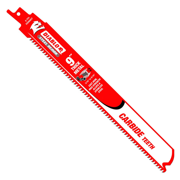 Ensemble de 3 lames pour scie alternative 9" pour métal épais
