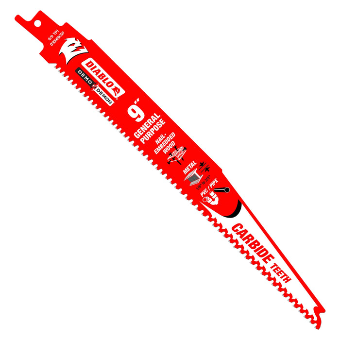Lame pour scie alternative de 9" en carbure pour usage général