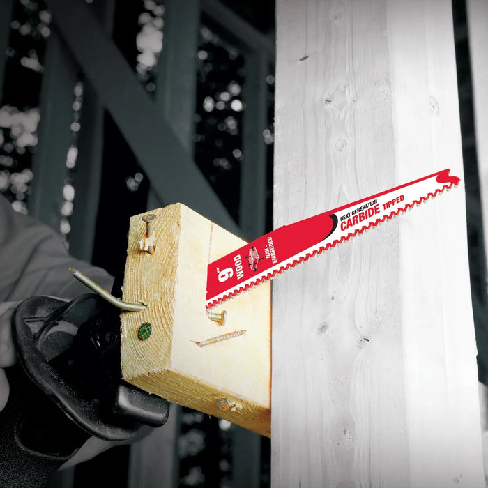 Lame pour scie alternative de 12" en carbure pour bois avec clous