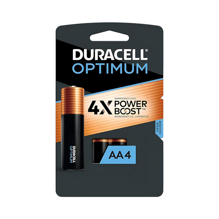Piles alcalines Duracell Optimum - Paquet de 4