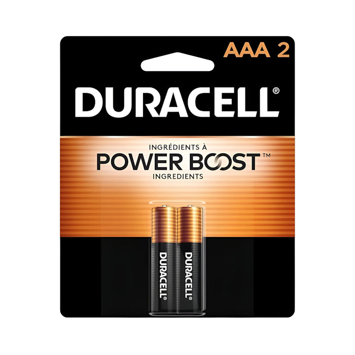 Piles Coppertop Duracell AAA - Paquet de 2