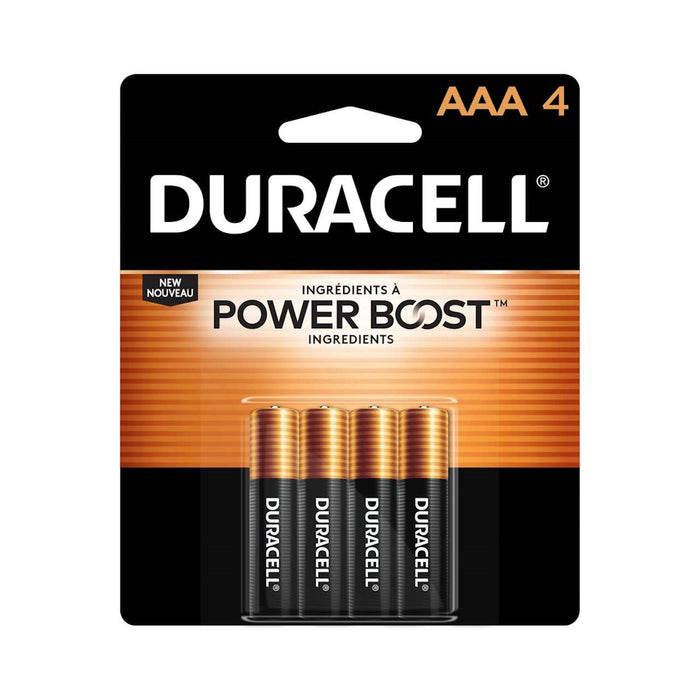 Piles Coppertop Duracell AAA - Paquet de 4