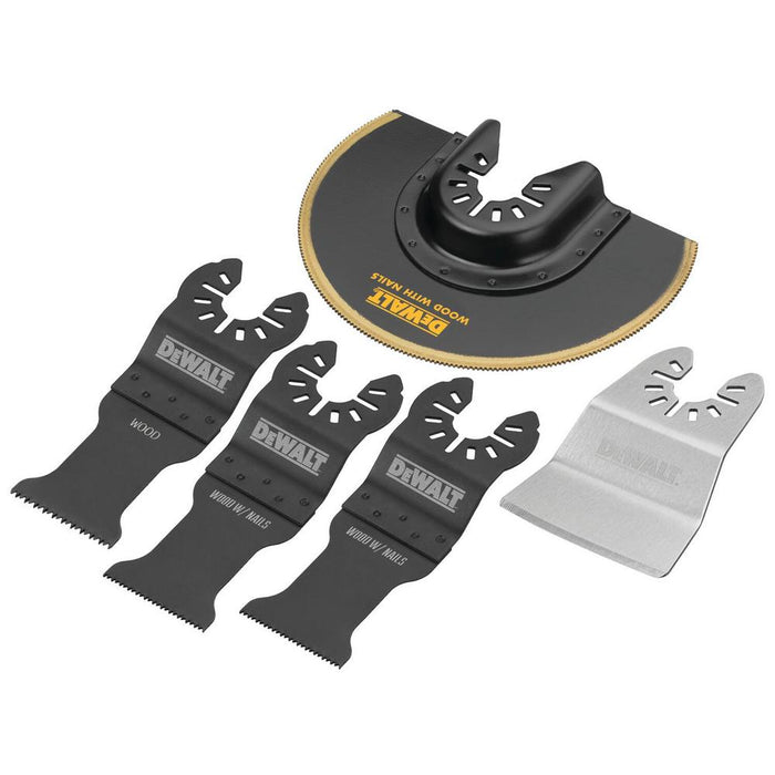 Ens. 5 lames pour outil oscillant (universel)