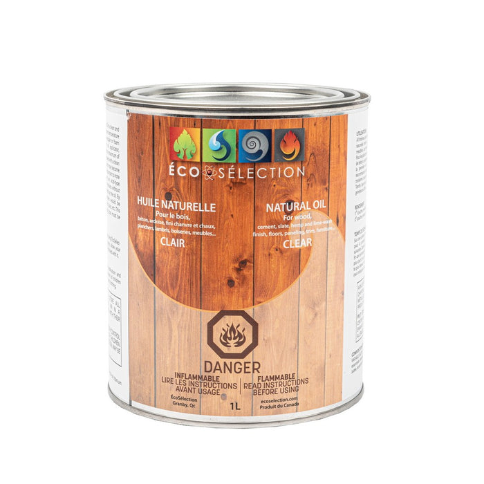 Huile naturelle pour le bois - Noir - 1 L