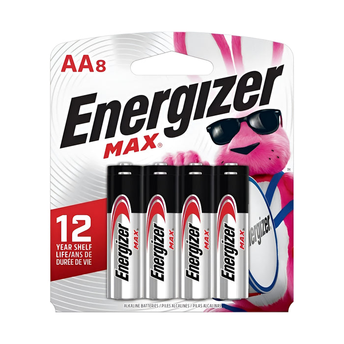 Piles alcaline Energizer AA - Paquet de 8