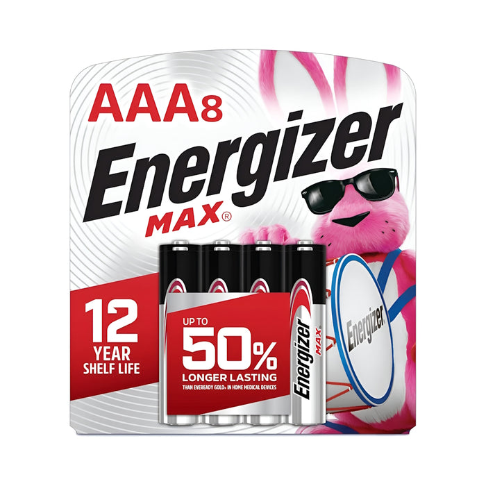 Piles alcaline Energizer AAA - Paquet de 8