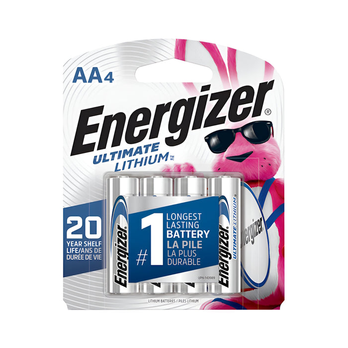 Piles Energizer Ultimate Lithium AA - Paquet de 4