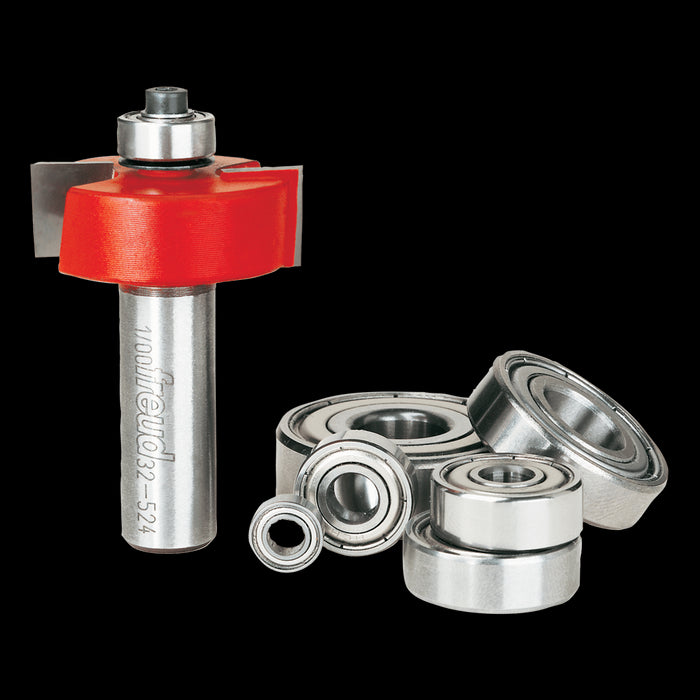 Ens. Mèche à feuillurer 1-3/8" (feuil. Ras à 1/2") à tige 1/2"