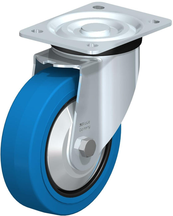Roulette pivotante 6" en caoutchouc, capacité 880 lb