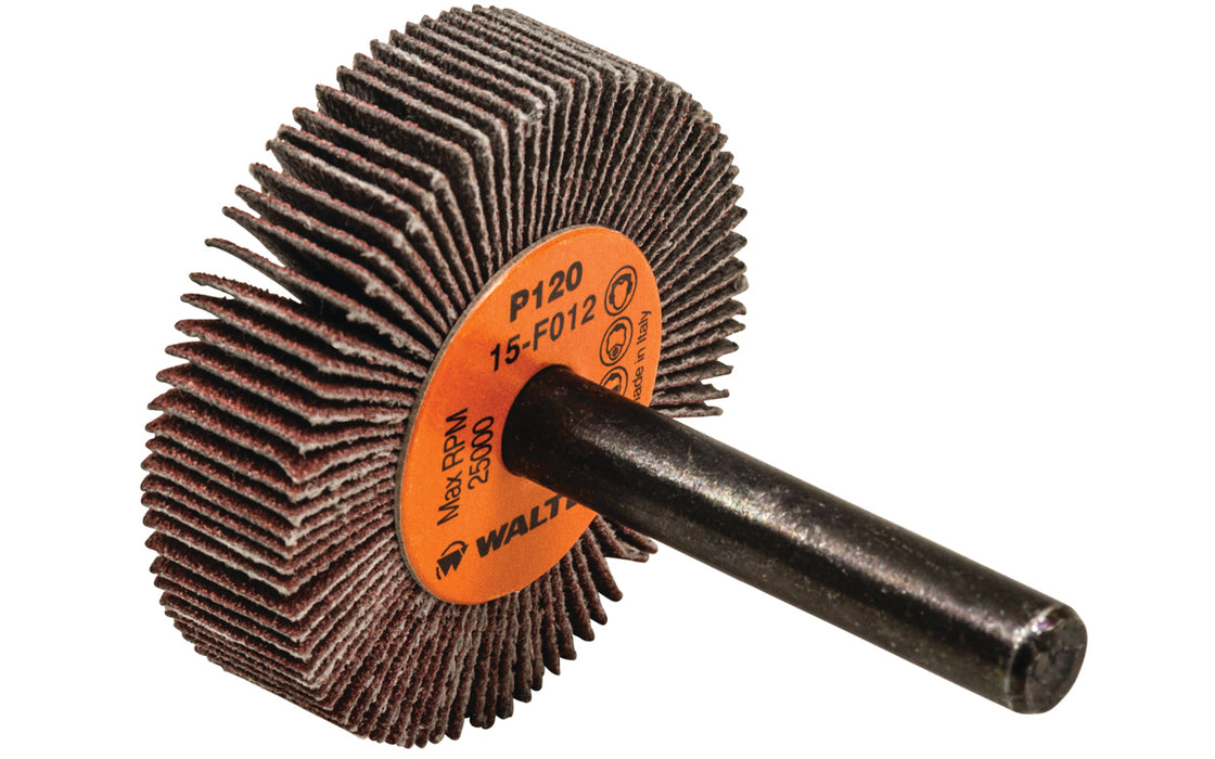 Roue à feuillets COOLCUT™, arbre 1/4" (1-1/2"x3/8"), à grain 120