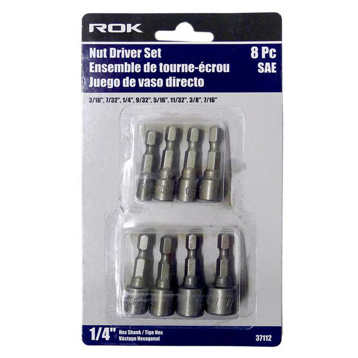Ens. 8 embouts à douille (3/16" à 7/16")
