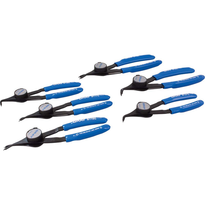 Ensemble de 6 pinces à anneau