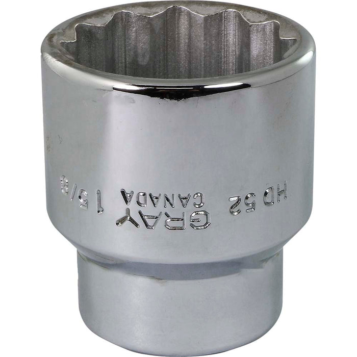 Douille 12 pans standard chromée (1-5/8", prise 3/4")