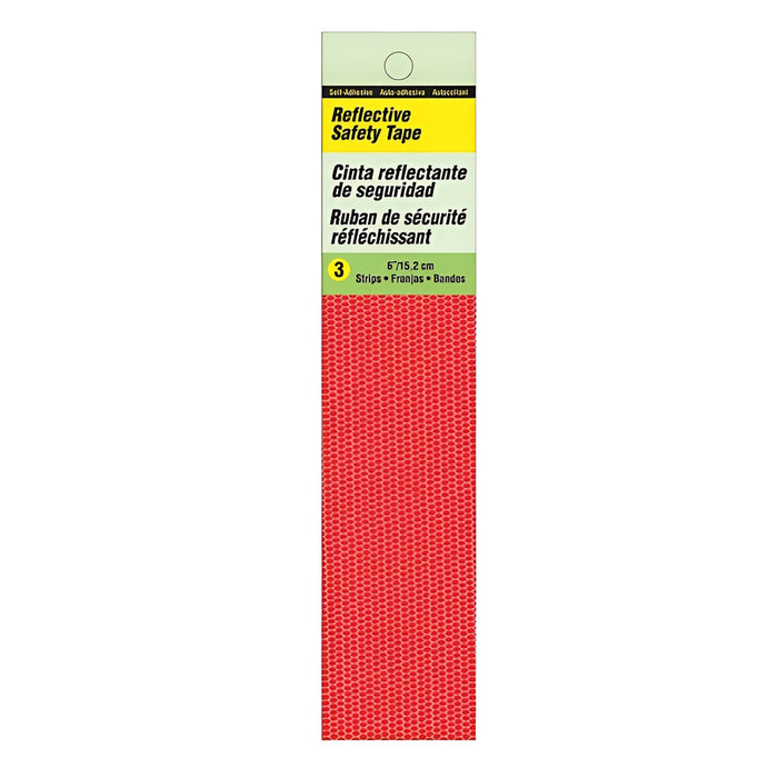 Ruban réfléchissant rouge 6" - Paquet de 3