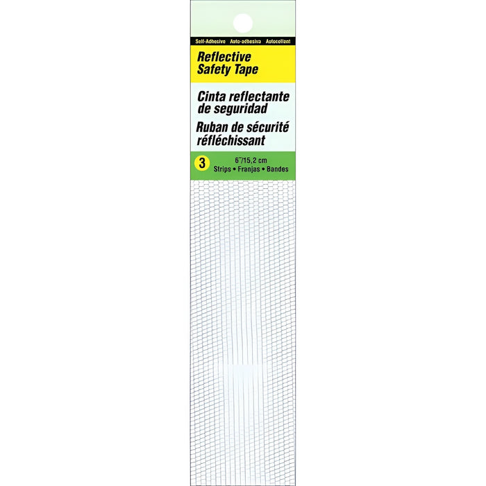 Ruban réfléchissant blanc 6" - Paquet de 3
